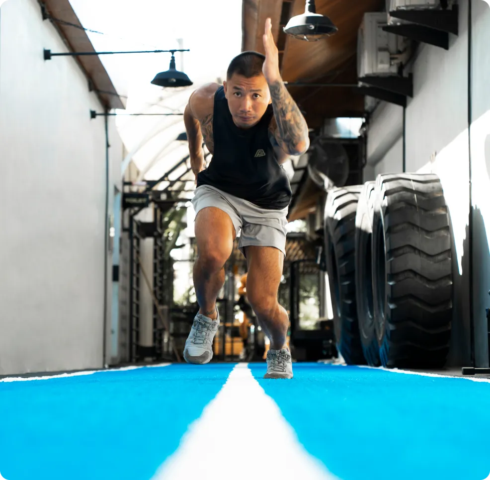 Sled Track + Calisthenics