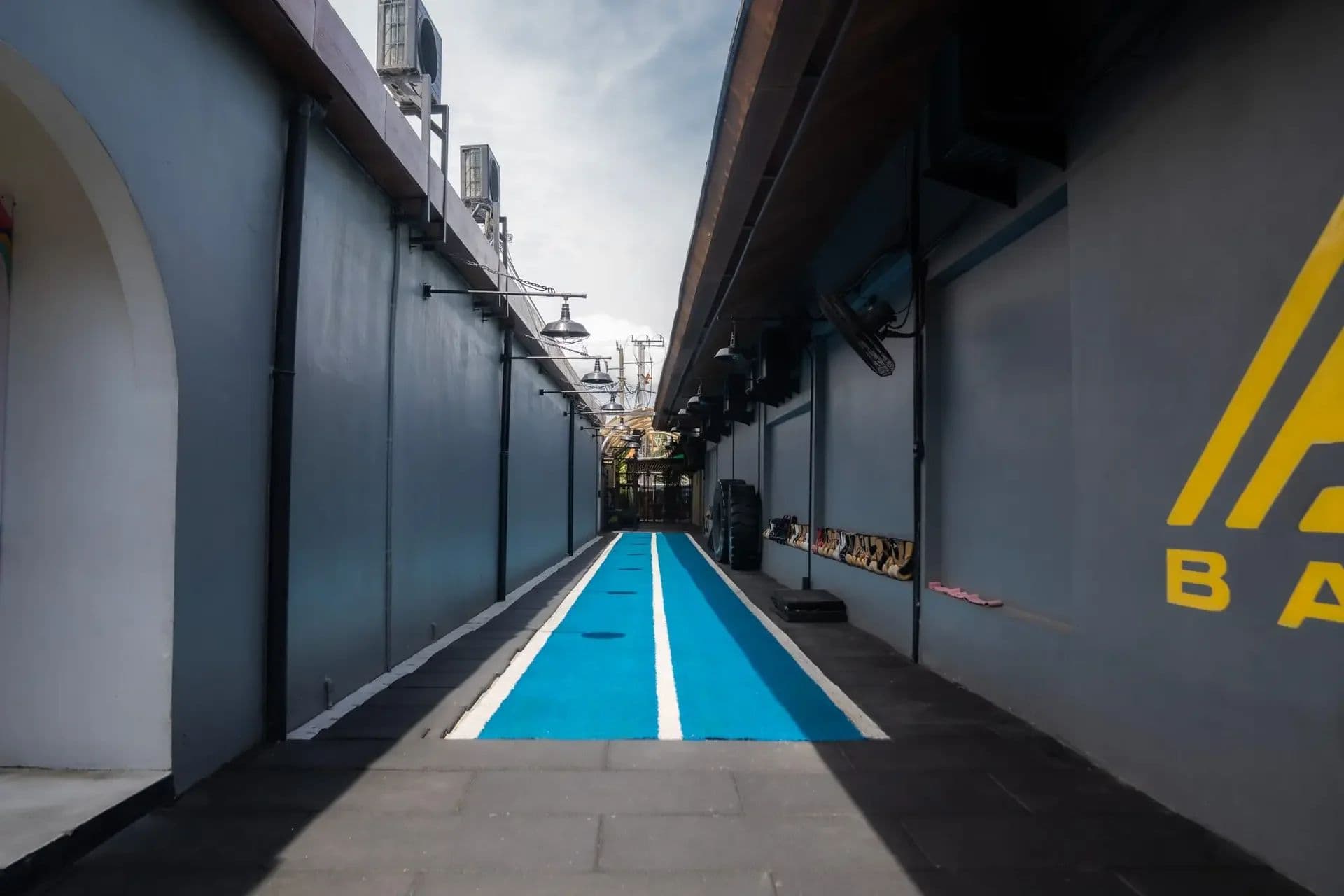 Sled Track + Calisthenics